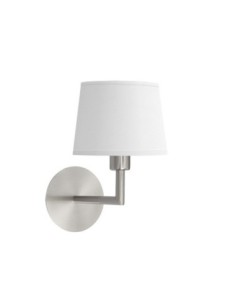 Aplique Paraiso 1xe14 Niquel/blanco 27x15x25cm Fabrilamp | Decoració
