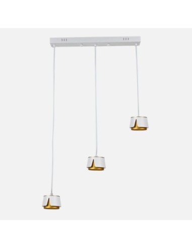 Regleta Domenica 3 X Gx53 Blanco/oro 27w 4000k 2400lm Bombillas Incl