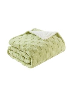 Manta Elect.alcantara Verde/blanco 160w 160x120cm 9niv Autoapagado, 
