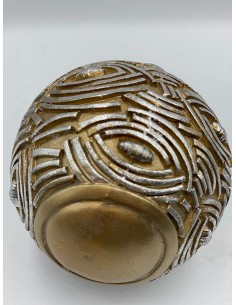 Bola decorativa relieve dorado 10*10cm