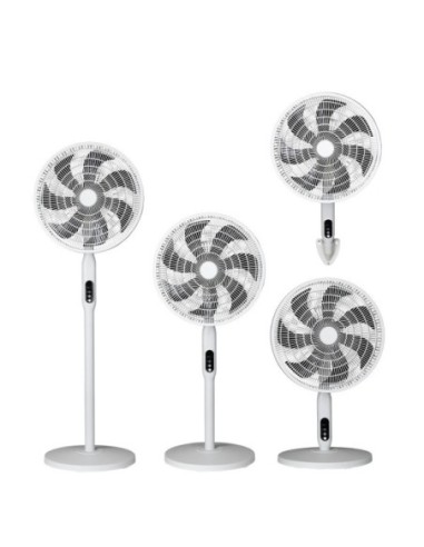 Ventilador Pie 3x1 Mixin Blanco 3vel 60w 7asp 45d  Fijo/rotatorio Su