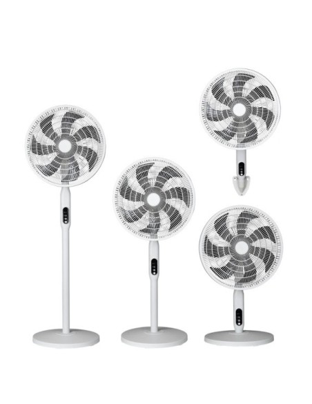 Ventilador Pie 3x1 Mixin Blanco 3vel 60w 7asp 45d  Fijo/rotatorio Su