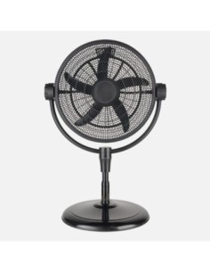 Ventilador Pie 3x1 Aifos Negro 3vel 90w 5aspas  Rotacion manual Suel 2