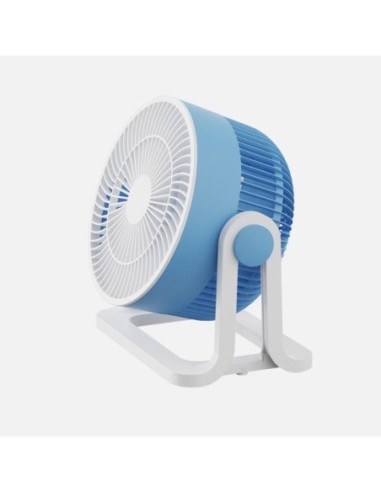 Ventilador Sobremesa Funchal Azul 32w 3aspas 3vel Orientable 24x25x1