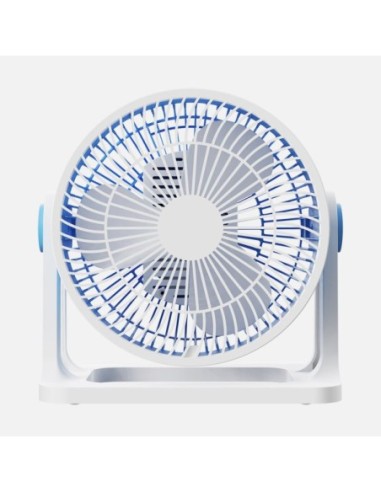 Ventilador Sobremesa Funchal Azul 32w 3aspas 3vel Orientable 24x25x1