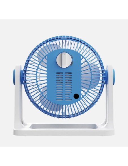 Ventilador Sobremesa Funchal Azul 32w 3aspas 3vel Orientable 24x25x1