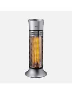 Estufa Elec.de Carbono Yuma 900w Plata/negro 2pot Oscilante  2elm.,a