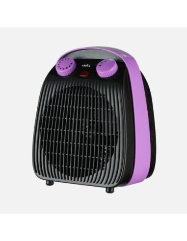 Termoventilador Elect.burlete 2000w Negro/lila 2pot 3funciones Antiv