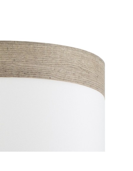 Pantalla Colgante Cloe M10 Blanca/madera-gris 50dx50dx22h Difusor In