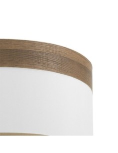 Pantalla Colgante Cloe M10 Blanca/madera-oscura 50dx50dx22h Difusor  2