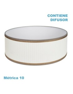 Pantalla Colgante Soprano M10 Beis 60dx60dx23h Difusor Incluido Fabr
