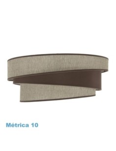 Pantalla Colgante M10 Hara Marron 50dx40dx22h Difusor Incluido Fabri