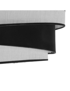 Pantalla Colgante Hara M10 Blanca/negra 50dx40dx22h Difusor Incluido 2