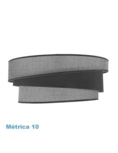 Pantalla Colgante Hara M10 Gris 50dx40dx22h Difusor Incluido Fabrila