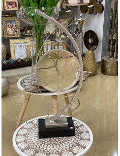 Reloj sobremesa moderno plata 24*63cm