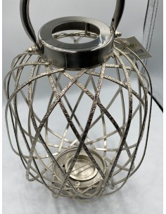 Portavelas farolillo metal 20*34cm 2