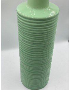 Jarrón ondas verde pistacho 10*30cm 2