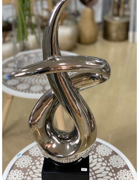 Figura formas plata 13*54cm
