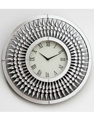Reloj red 60*60*5 marco brillantes espejo