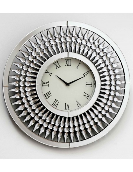 Reloj red 60*60*5 marco brillantes espejo