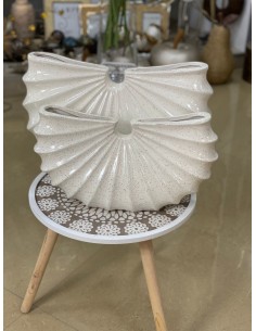 Jarron/Figura caracola beige 30*43cm 2