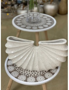 Jarron/Figura caracola beige 30*43cm