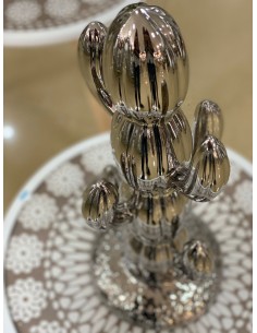Figura cactus plata 20*43cm 2