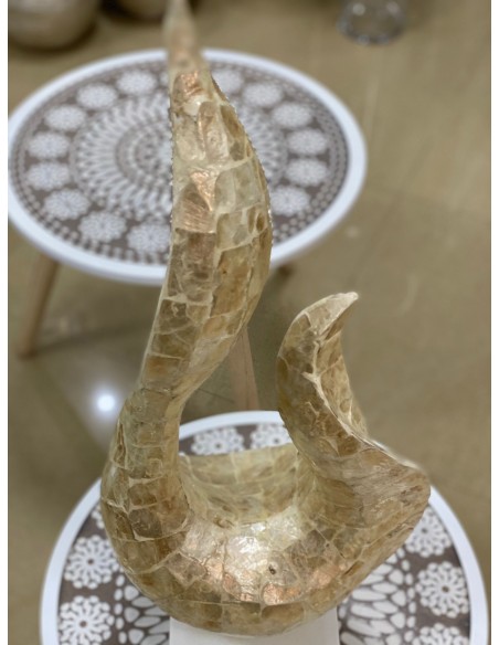 Figura formas nacar beige 27*62cm