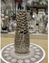 Jarrón tex calado plata 17*44cm