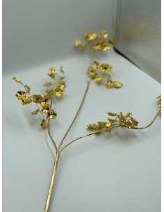 Vara hojas dorado 60cm