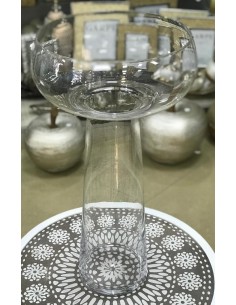 Jarrón cristal copa 26*56cm
