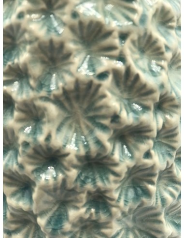 Jarrón relieve azul 9*26cm