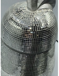 Caja decorativa pera mosaico espejo 14*29cm 2