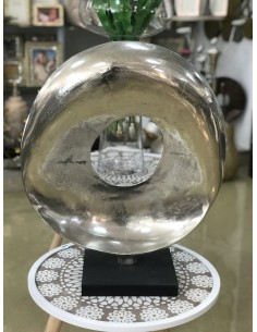 Figura circulo escultura plata 47*50cm 2
