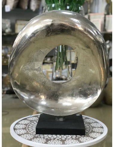 Figura circulo escultura plata 47*50cm