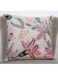 Cojin 45*45 flor rosa tipo saco