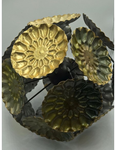 Bola decorativa metal bicolor 22cm