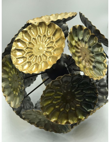 Bola decorativa metal bicolor 22cm