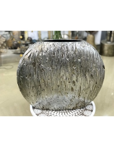 Jarrón relieve plata 44*50cm