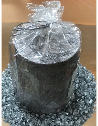 Vela decorativa gris 7*10cm