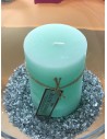 Vela decorativa turquesa 7*10cm