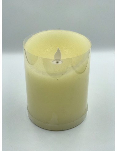 Vela decorativa led beige 10*17cm