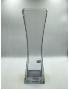 Jarrón cristal dorado 9*29cm 2