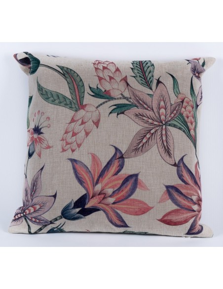 Cojin 45*45 flor rosa tipo saco