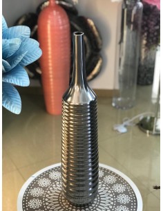Jarrón ondas plata 15*68cm