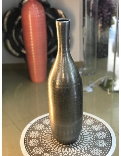 Jarrón metal plata 17*62cm 2