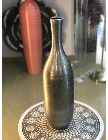 Jarrón metal plata 17*62cm