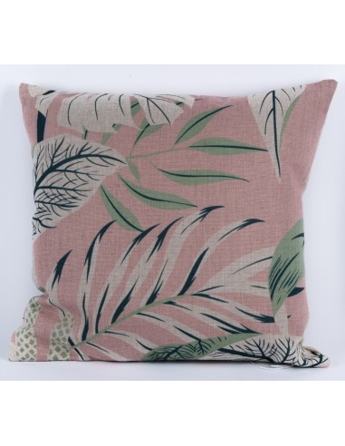 Cojin 45*45 ramas rosa tipo saco