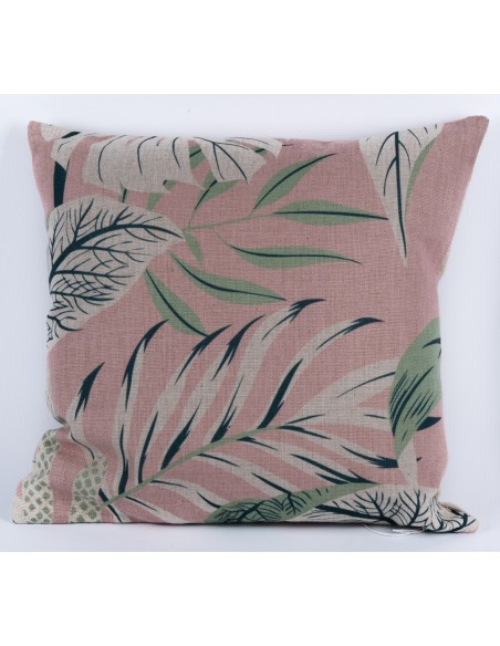 Cojin 45*45 ramas rosa tipo saco