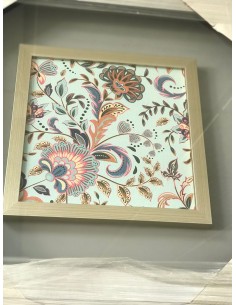 Cuadros flor vitrina 45*45cm set 2und